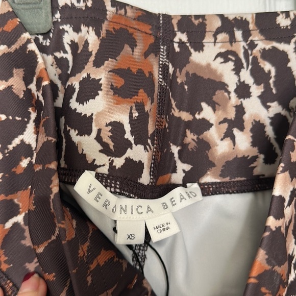 VERONICA BEARD Vilena leopard leggings XS NWT - Picture 6 of 7
